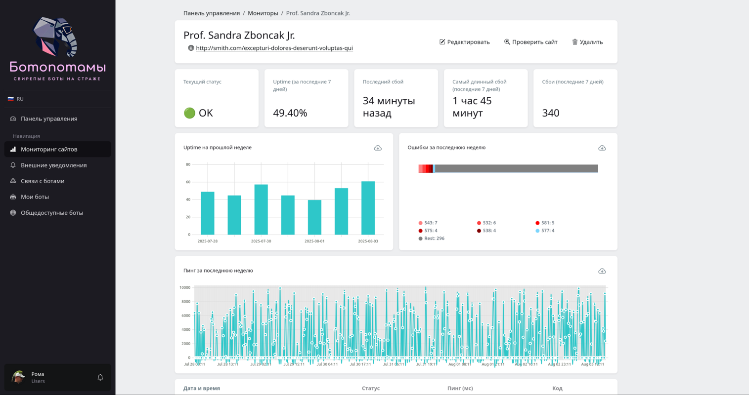 Service interface